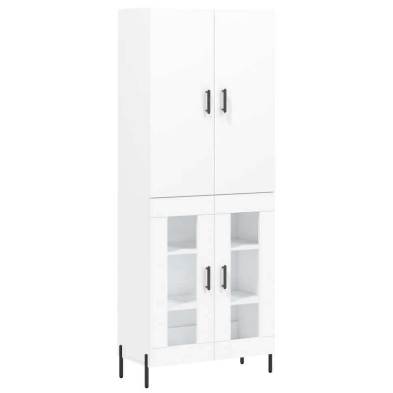 vidaXL Ντουλάπι Λευκό 69,5x34x180 εκ. από Επεξεργασμένο Ξύλο