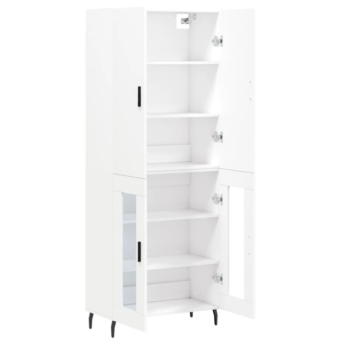 vidaXL Ντουλάπι Λευκό 69,5x34x180 εκ. από Επεξεργασμένο Ξύλο
