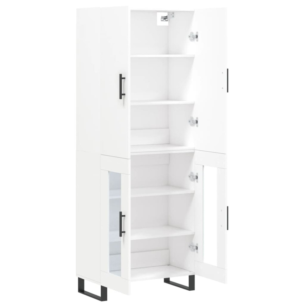 vidaXL Ντουλάπι Λευκό 69,5x34x180 εκ. από Επεξεργασμένο Ξύλο