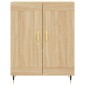 vidaXL Ντουλάπι Sonoma δρυς 69,5 x 34 x 180 εκ. από Επεξεργασμένο Ξύλο