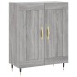 vidaXL Ντουλάπι Γκρι Sonoma 69,5 x 34 x 180 εκ. Επεξεργασμένο Ξύλο