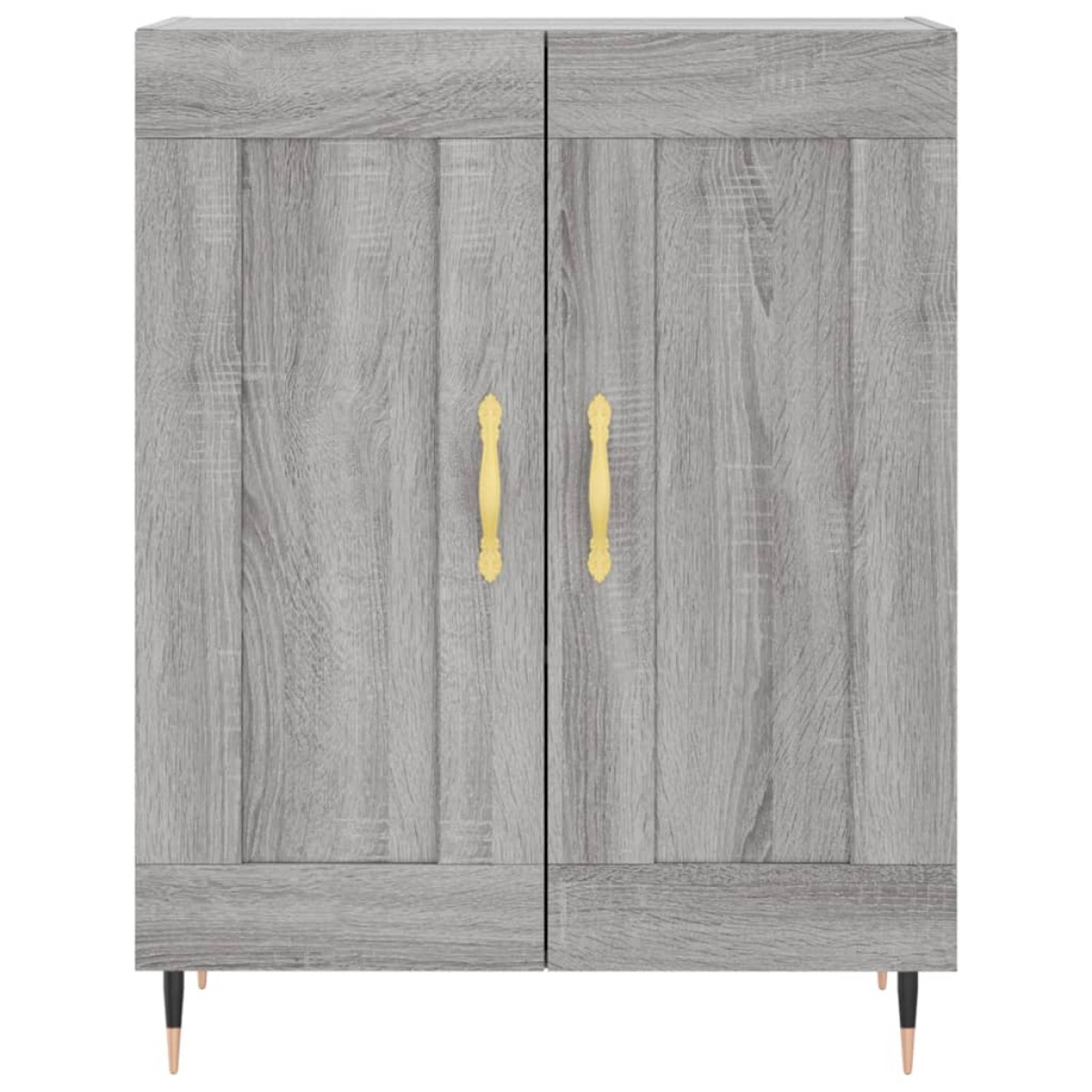 vidaXL Ντουλάπι Γκρι Sonoma 69,5 x 34 x 180 εκ. Επεξεργασμένο Ξύλο