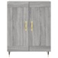 vidaXL Ντουλάπι Γκρι Sonoma 69,5 x 34 x 180 εκ. Επεξεργασμένο Ξύλο