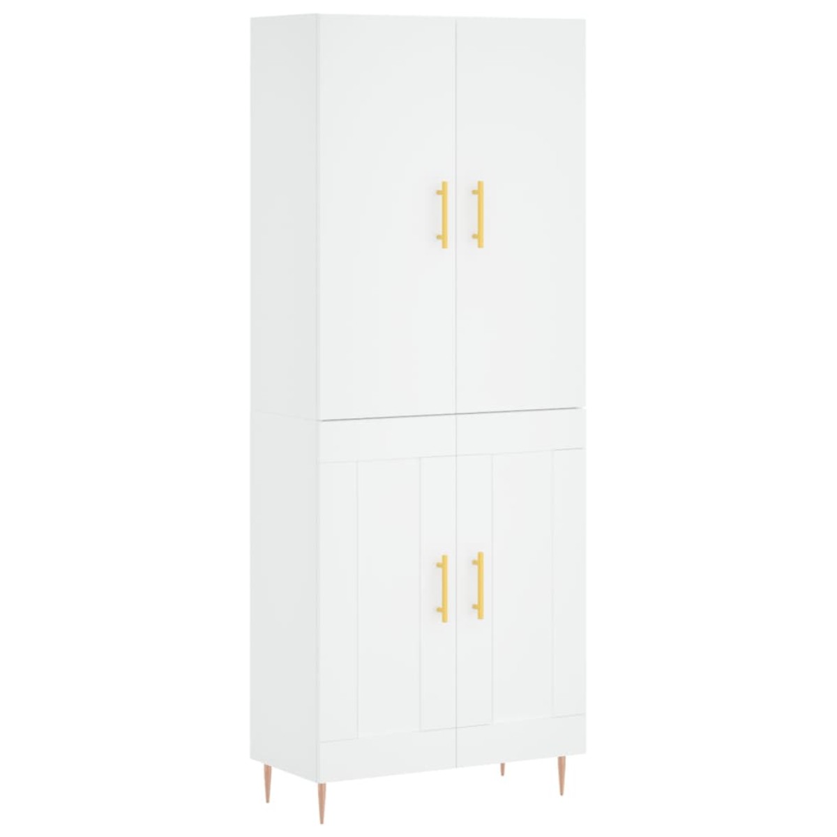 vidaXL Ντουλάπι Λευκό 69,5x34x180 εκ. από Επεξεργασμένο Ξύλο