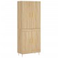 vidaXL Ντουλάπι Sonoma δρυς 69,5 x 34 x 180 εκ. από Επεξεργασμένο Ξύλο