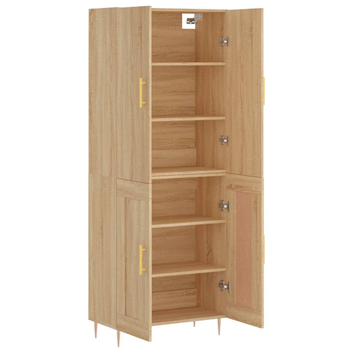vidaXL Ντουλάπι Sonoma δρυς 69,5 x 34 x 180 εκ. από Επεξεργασμένο Ξύλο