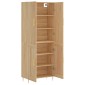 vidaXL Ντουλάπι Sonoma δρυς 69,5 x 34 x 180 εκ. από Επεξεργασμένο Ξύλο