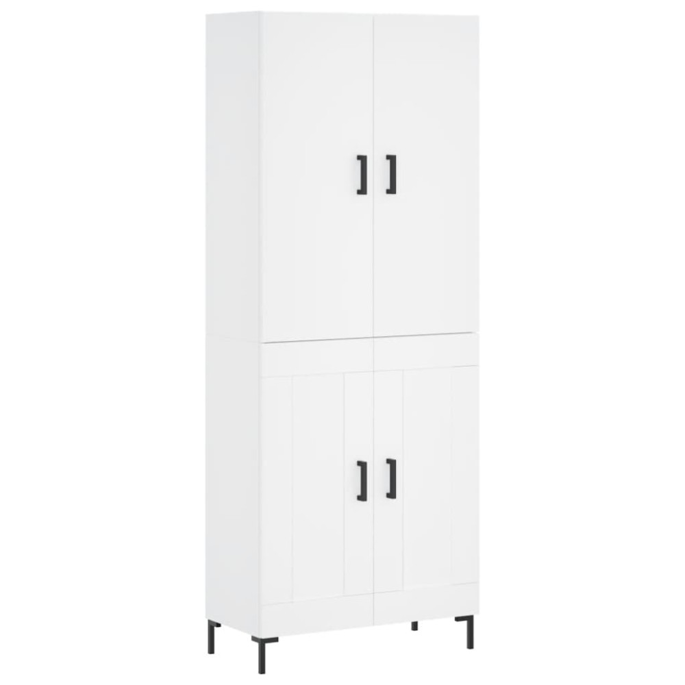 vidaXL Ντουλάπι Λευκό 69,5x34x180 εκ. από Επεξεργασμένο Ξύλο