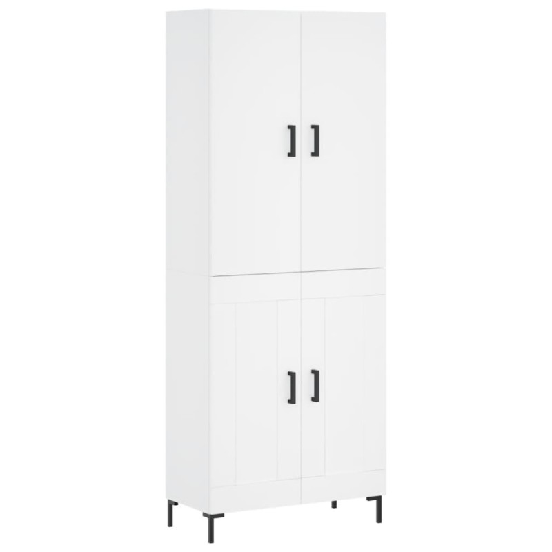 vidaXL Ντουλάπι Λευκό 69,5x34x180 εκ. από Επεξεργασμένο Ξύλο