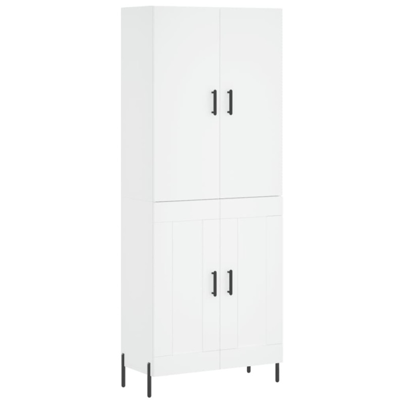 vidaXL Ντουλάπι Λευκό 69,5x34x180 εκ. από Επεξεργασμένο Ξύλο