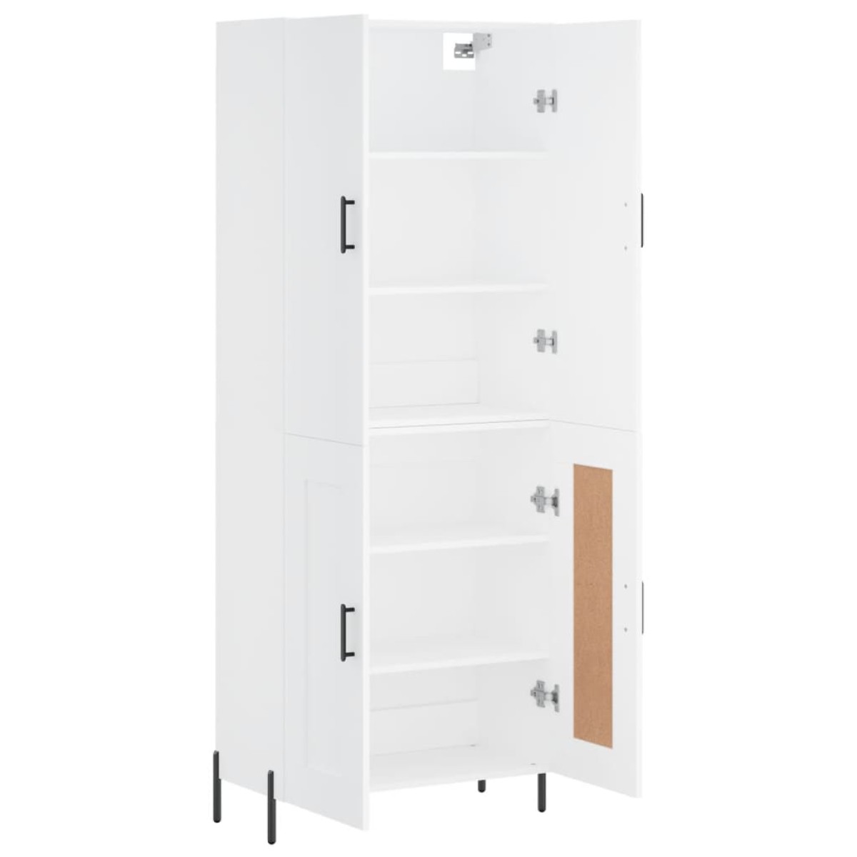 vidaXL Ντουλάπι Λευκό 69,5x34x180 εκ. από Επεξεργασμένο Ξύλο