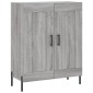 vidaXL Ντουλάπι Γκρι Sonoma 69,5 x 34 x 180 εκ. Επεξεργασμένο Ξύλο