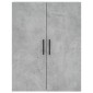 vidaXL Ντουλάπι Γκρι Σκυροδέματος 69,5x34x180 εκ. Επεξεργασμένο Ξύλο