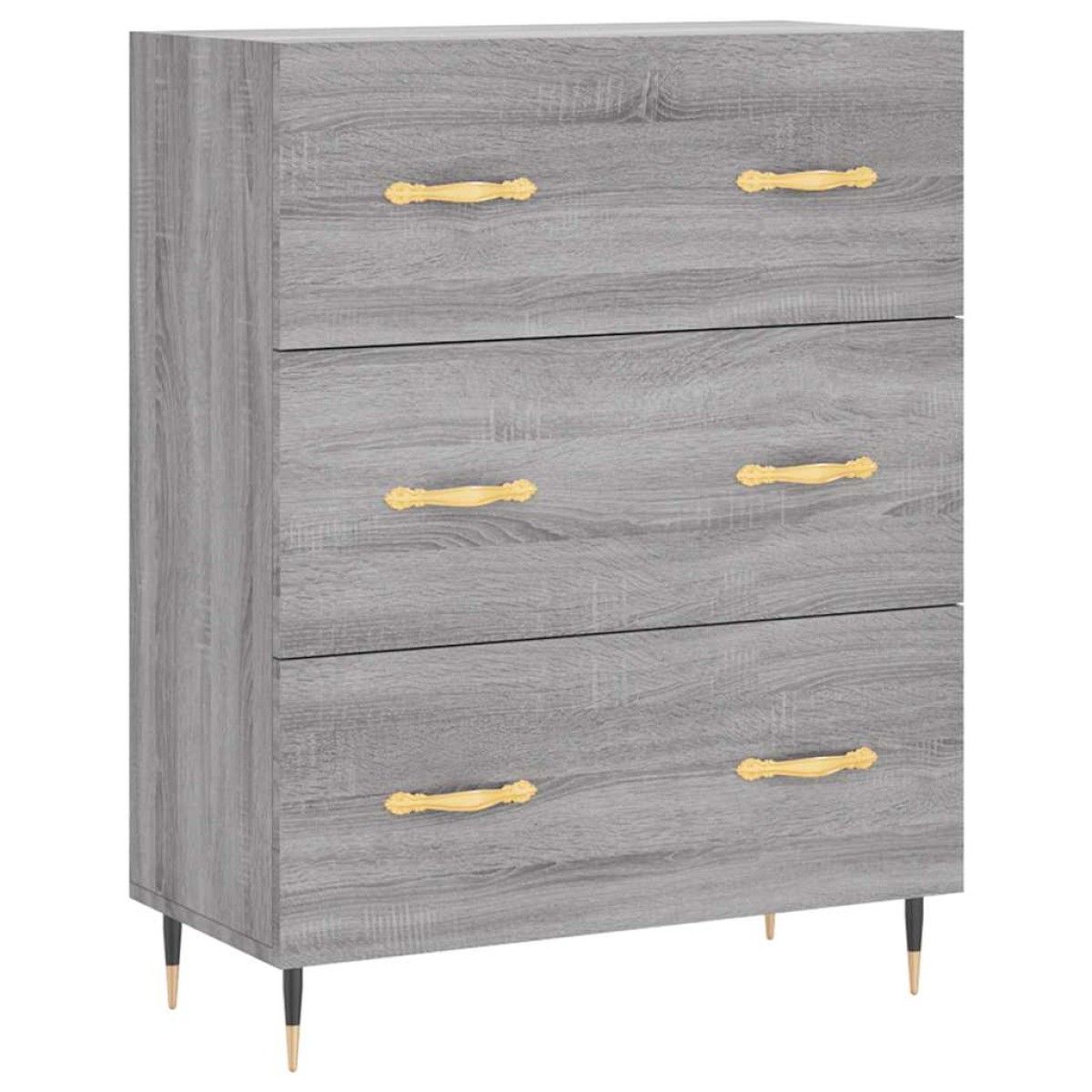 vidaXL Ντουλάπι Γκρι Sonoma 69,5 x 34 x 180 εκ. Επεξεργασμένο Ξύλο