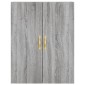 vidaXL Ντουλάπι Γκρι Sonoma 69,5 x 34 x 180 εκ. Επεξεργασμένο Ξύλο