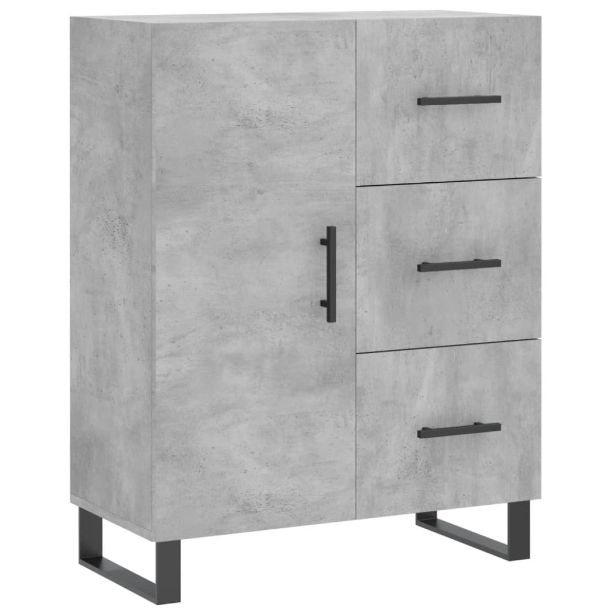 vidaXL Ντουλάπι Γκρι Σκυροδέματος 69,5x34x180 εκ. Επεξεργασμένο Ξύλο