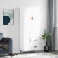 vidaXL Ντουλάπι Λευκό 69,5x34x180 εκ. από Επεξεργασμένο Ξύλο