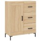 vidaXL Ντουλάπι Sonoma δρυς 69,5 x 34 x 180 εκ. από Επεξεργασμένο Ξύλο