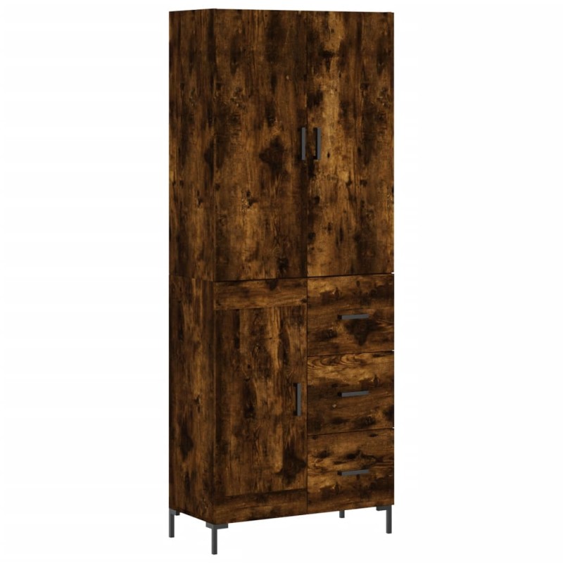 vidaXL Ντουλάπι Καπνιστή Δρυς 69,5x34x180 εκ. από Επεξεργασμένο Ξύλο