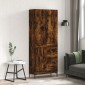 vidaXL Ντουλάπι Καπνιστή Δρυς 69,5x34x180 εκ. από Επεξεργασμένο Ξύλο