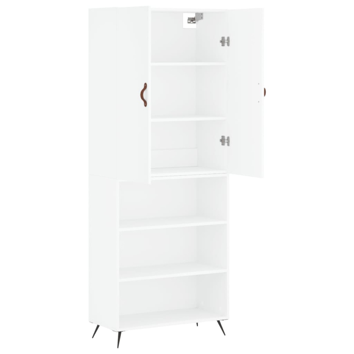 vidaXL Ντουλάπι Λευκό 69,5x34x180 εκ. από Επεξεργασμένο Ξύλο