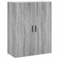 vidaXL Ντουλάπι Γκρι Sonoma 69,5 x 34 x 180 εκ. Επεξεργασμένο Ξύλο