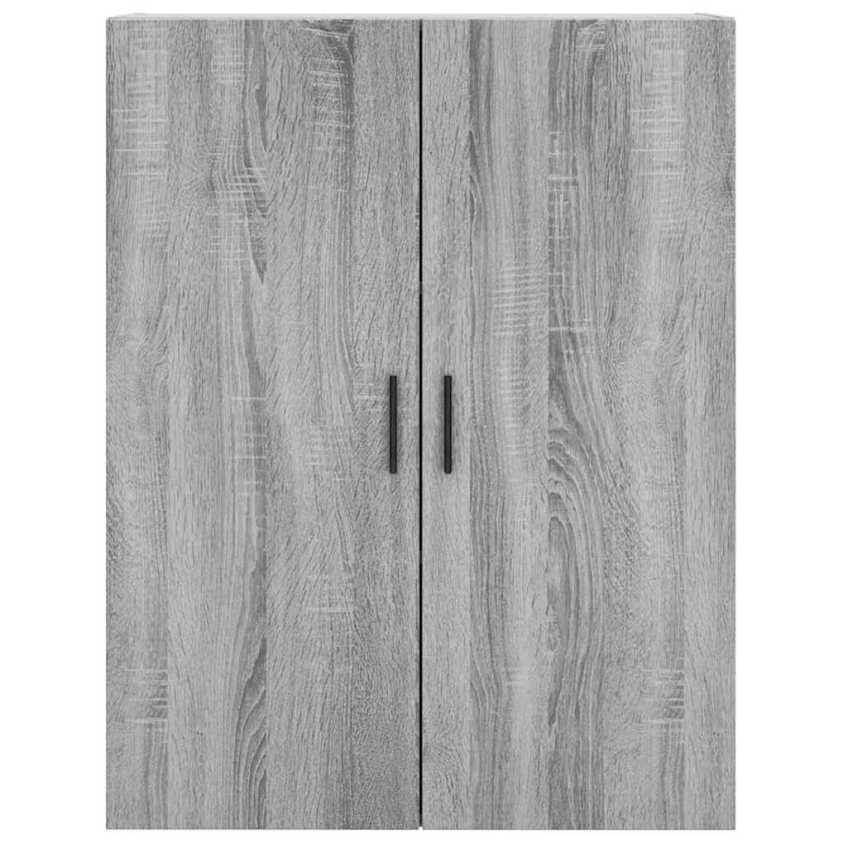 vidaXL Ντουλάπι Γκρι Sonoma 69,5 x 34 x 180 εκ. Επεξεργασμένο Ξύλο
