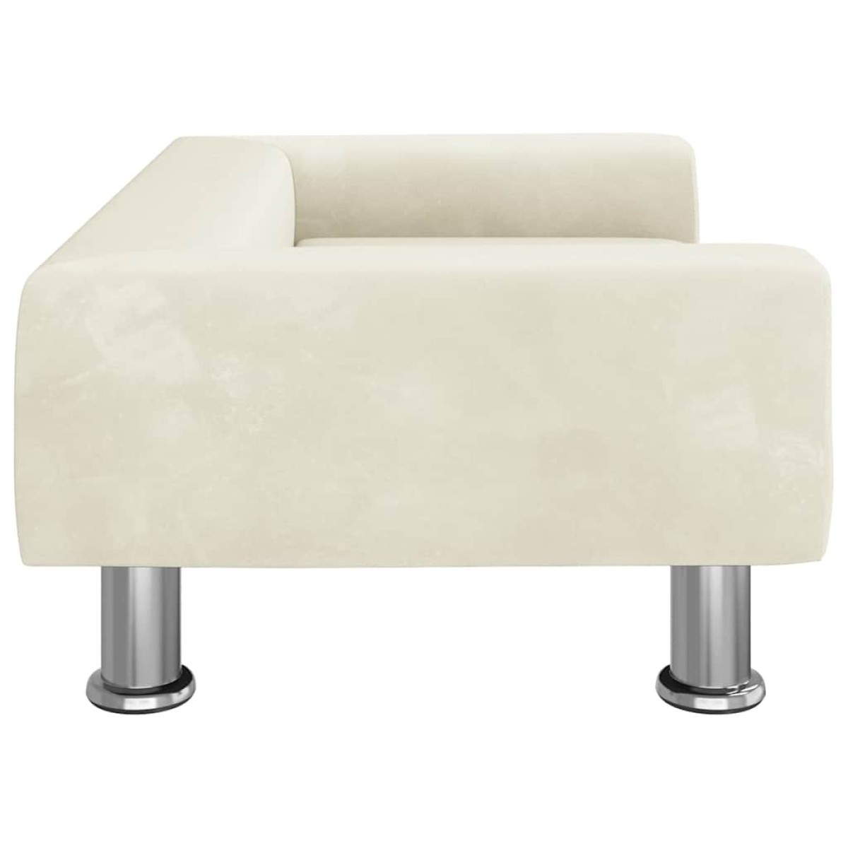 vidaXL Καναπές Παιδικός Κρεμ 70 x 45 x 26,5 εκ. από Βελούδο