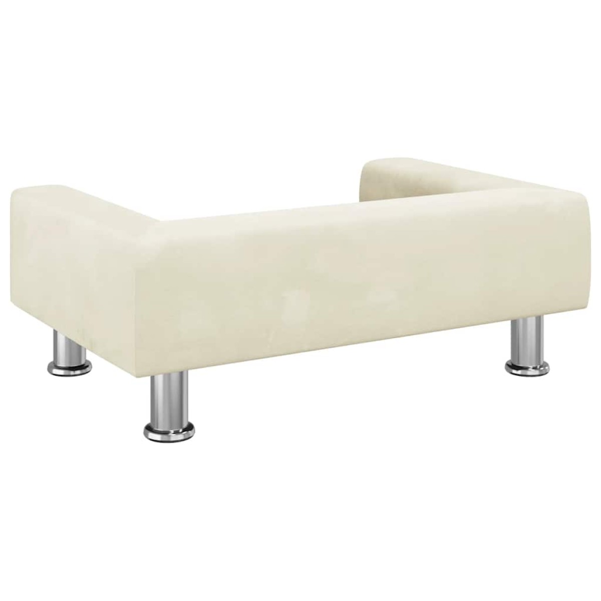 vidaXL Καναπές Παιδικός Κρεμ 70 x 45 x 26,5 εκ. από Βελούδο