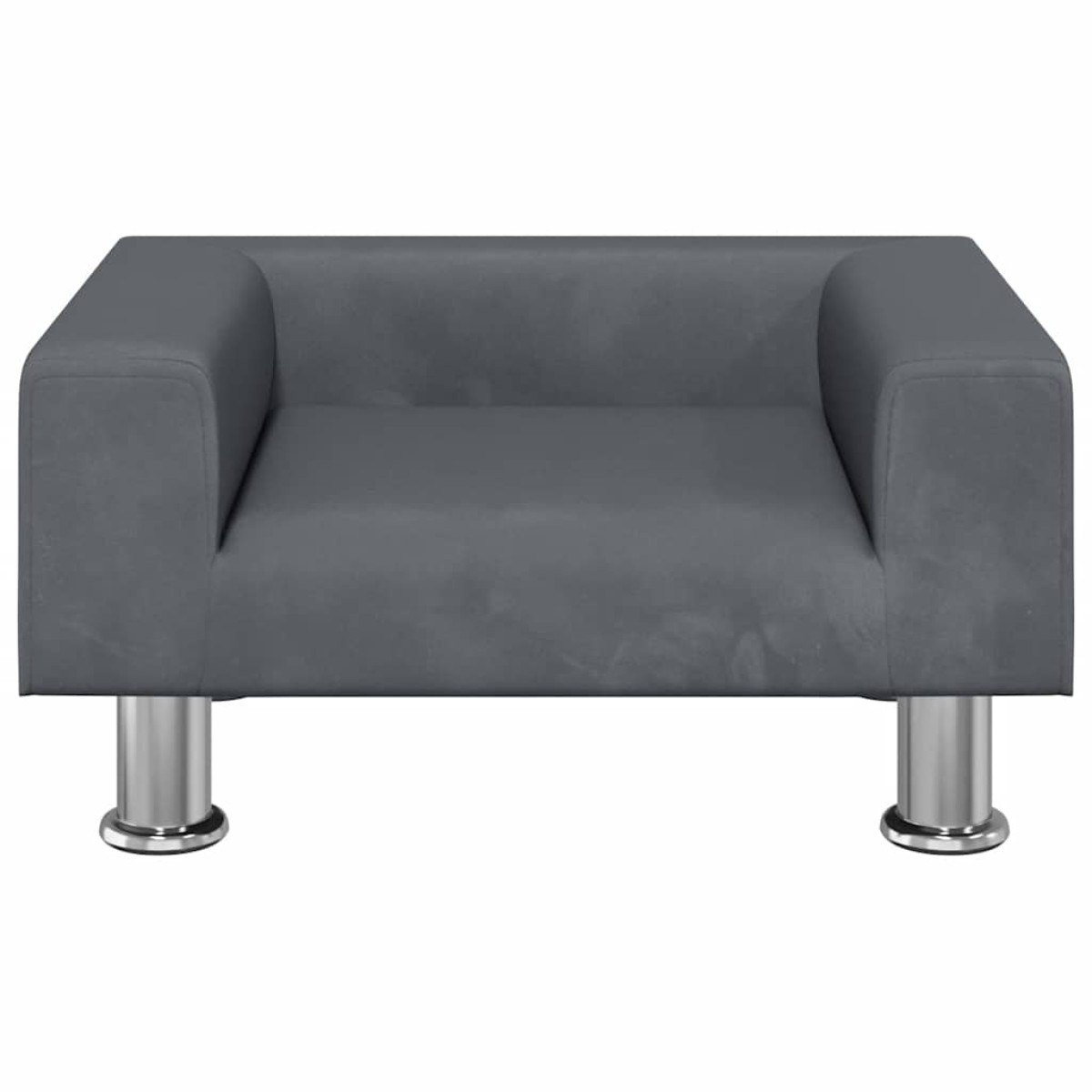 vidaXL Καναπές Παιδικός Σκούρο Γκρι 50 x 40 x 26,5 εκ. από Βελούδο