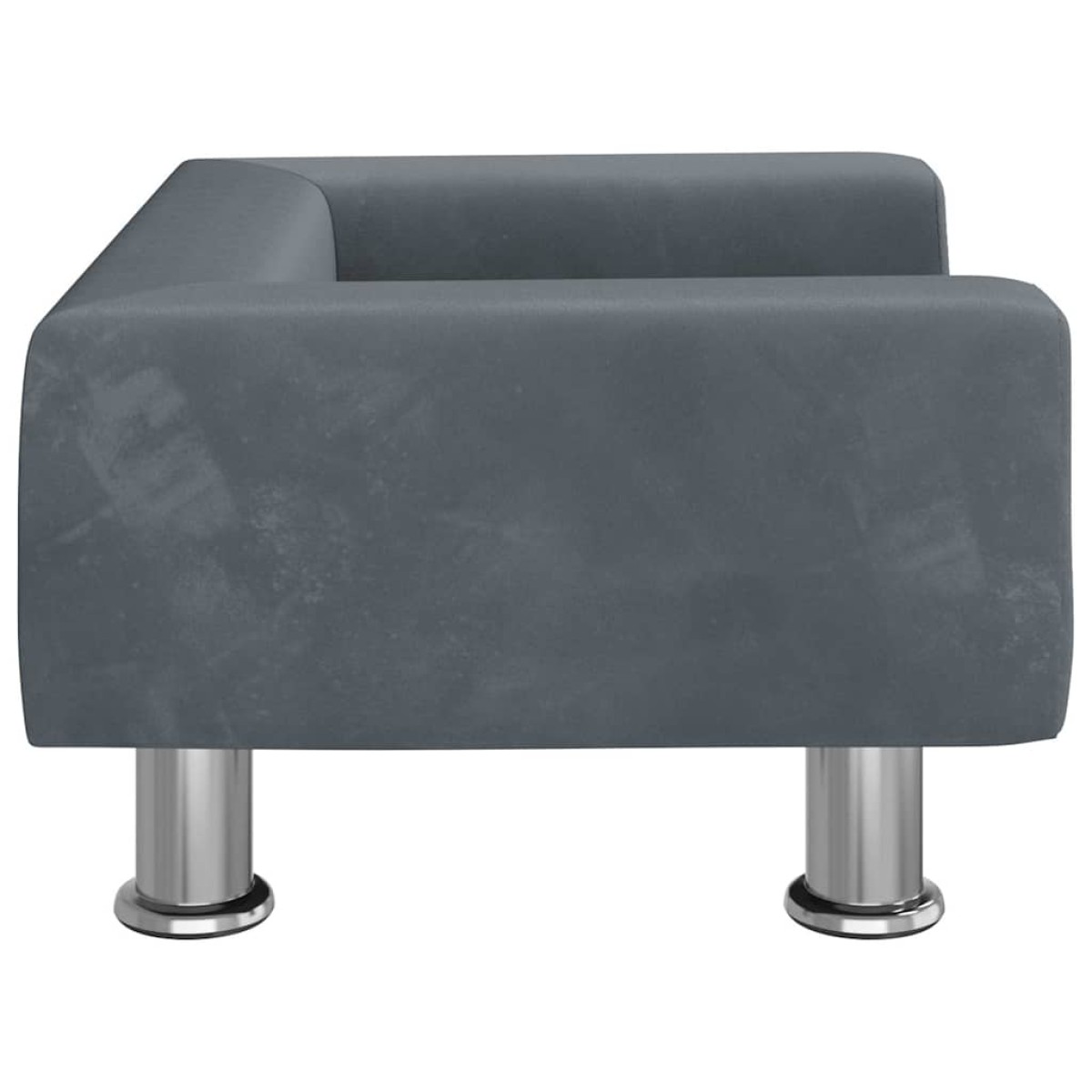 vidaXL Καναπές Παιδικός Σκούρο Γκρι 50 x 40 x 26,5 εκ. από Βελούδο