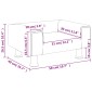 vidaXL Καναπές Παιδικός Σκούρο Γκρι 50 x 40 x 26,5 εκ. από Βελούδο