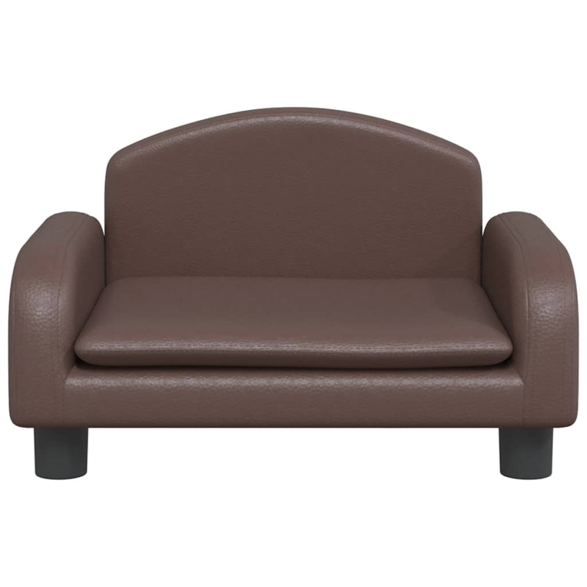 vidaXL Καναπές Παιδικός Καφέ 50 x 40 x 30 εκ. από Συνθετικό Δέρμα
