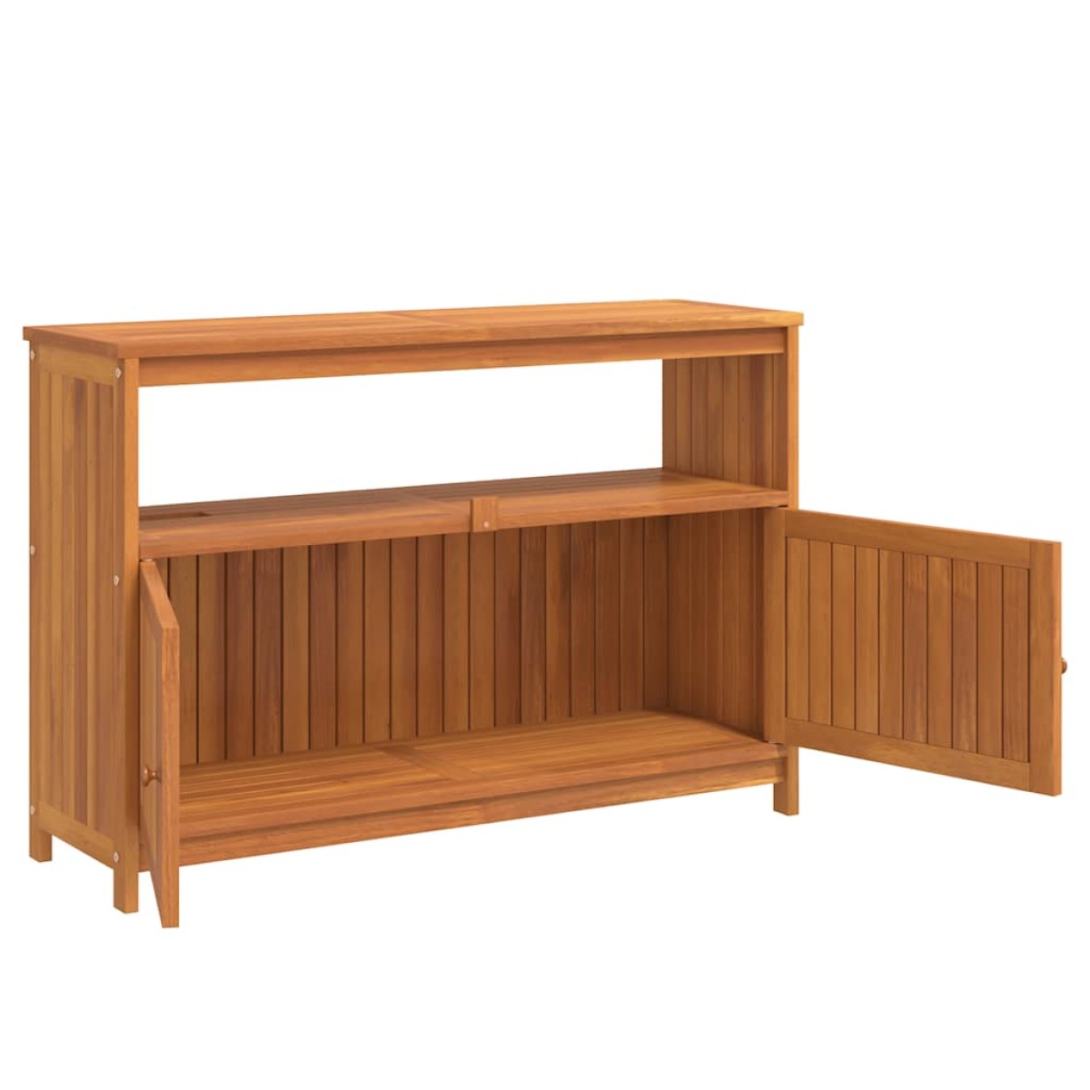 vidaXL Τραπέζι Κονσόλα Κήπου 110 x 35 x 75 εκ. από Μασίφ Ξύλο Ακακίας