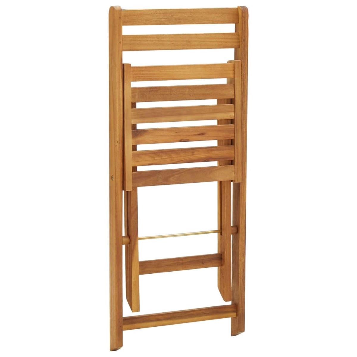 vidaXL Σετ Επίπλων Bistro Πτυσσόμενο 3 τεμ. Μασίφ Ακακία με Μαξιλάρια