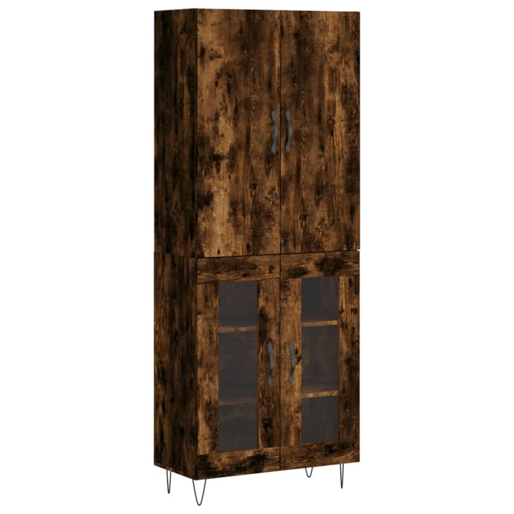 vidaXL Ντουλάπι Καπνιστή Δρυς 69,5x34x180 εκ. από Επεξεργασμένο Ξύλο