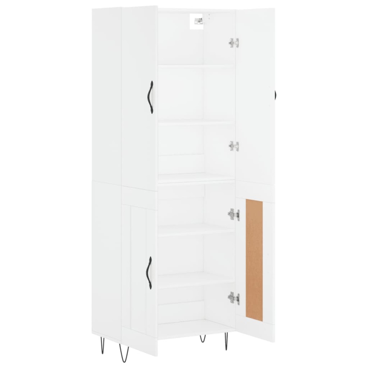 vidaXL Ντουλάπι Λευκό 69,5x34x180 εκ. από Επεξεργασμένο Ξύλο