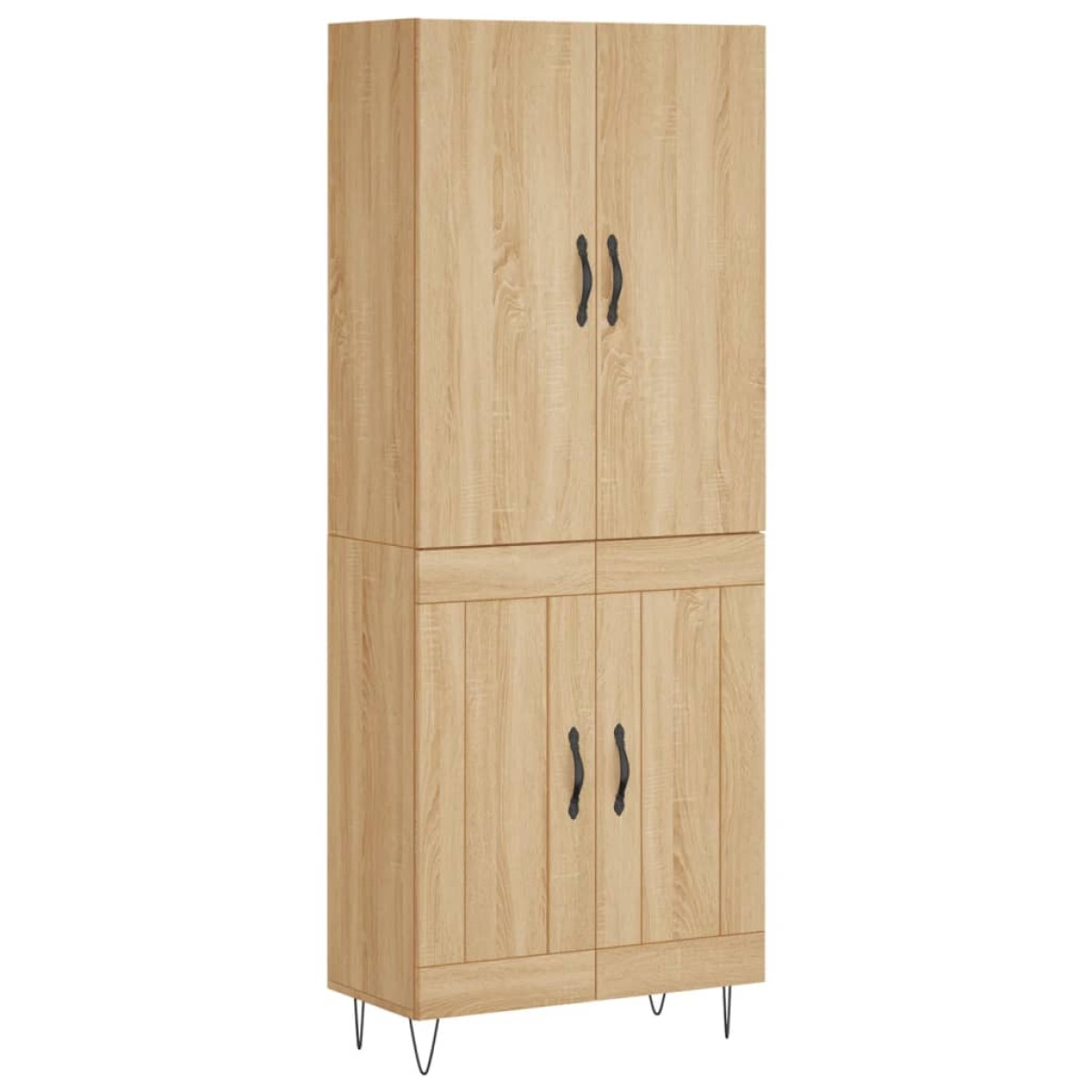 vidaXL Ντουλάπι Sonoma δρυς 69,5 x 34 x 180 εκ. από Επεξεργασμένο Ξύλο
