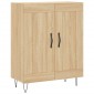 vidaXL Ντουλάπι Sonoma δρυς 69,5 x 34 x 180 εκ. από Επεξεργασμένο Ξύλο