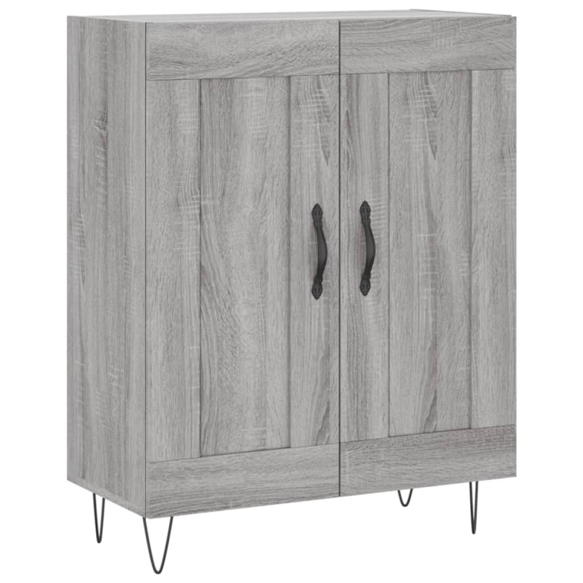 vidaXL Ντουλάπι Γκρι Sonoma 69,5 x 34 x 180 εκ. Επεξεργασμένο Ξύλο
