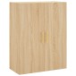 vidaXL Ντουλάπι Sonoma δρυς 69,5 x 34 x 180 εκ. από Επεξεργασμένο Ξύλο