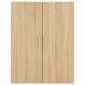 vidaXL Ντουλάπι Sonoma δρυς 69,5 x 34 x 180 εκ. από Επεξεργασμένο Ξύλο