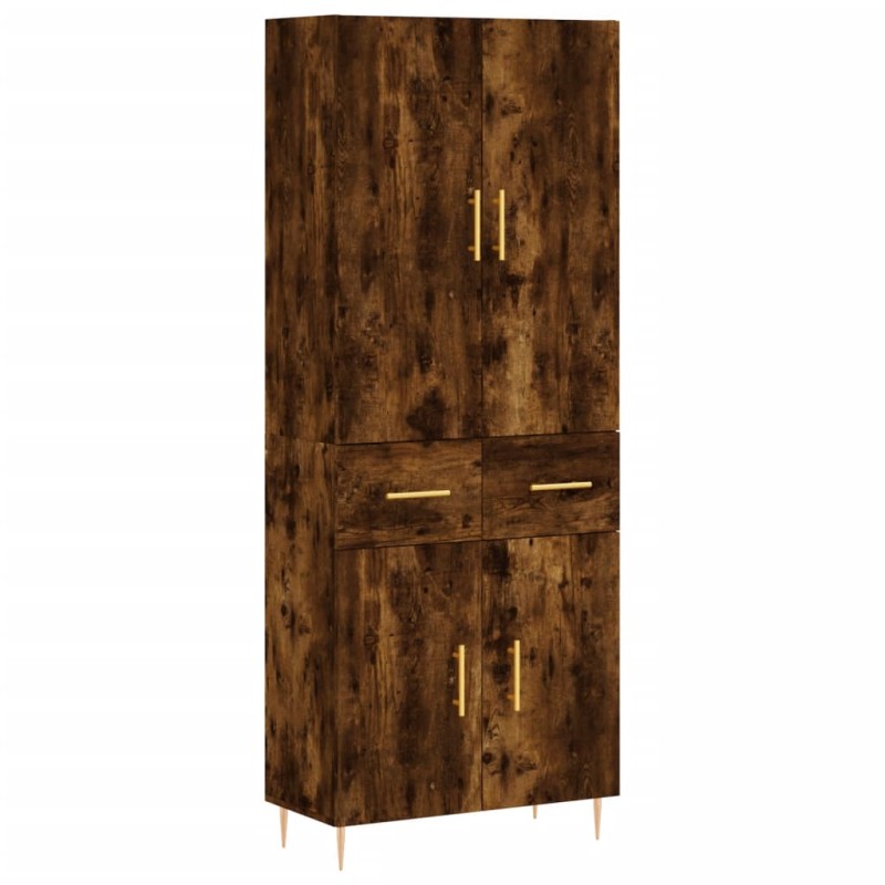 vidaXL Ντουλάπι Καπνιστή Δρυς 69,5x34x180 εκ. από Επεξεργασμένο Ξύλο