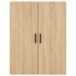 vidaXL Ντουλάπι Sonoma δρυς 69,5 x 34 x 180 εκ. από Επεξεργασμένο Ξύλο