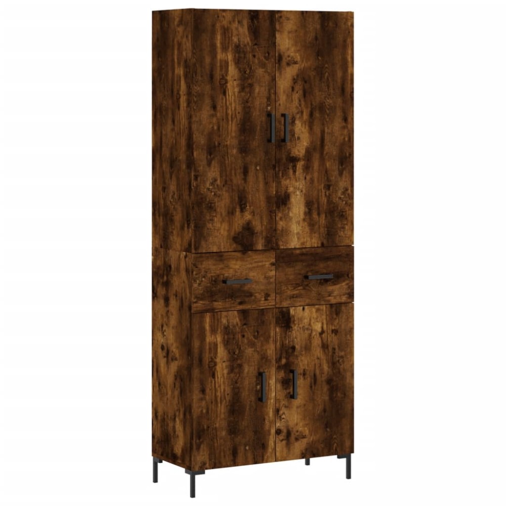 vidaXL Ντουλάπι Καπνιστή Δρυς 69,5x34x180 εκ. από Επεξεργασμένο Ξύλο