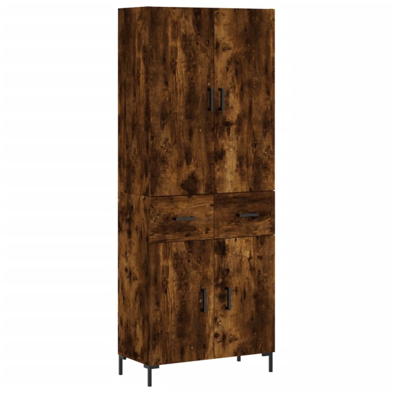 vidaXL Ντουλάπι Καπνιστή Δρυς 69,5x34x180 εκ. από Επεξεργασμένο Ξύλο