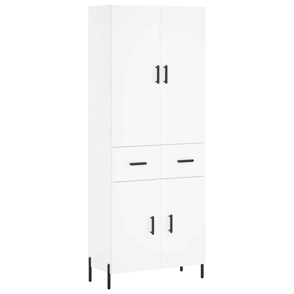 vidaXL Ντουλάπι Λευκό 69,5x34x180 εκ. από Επεξεργασμένο Ξύλο
