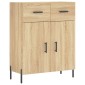 vidaXL Ντουλάπι Sonoma δρυς 69,5 x 34 x 180 εκ. από Επεξεργασμένο Ξύλο