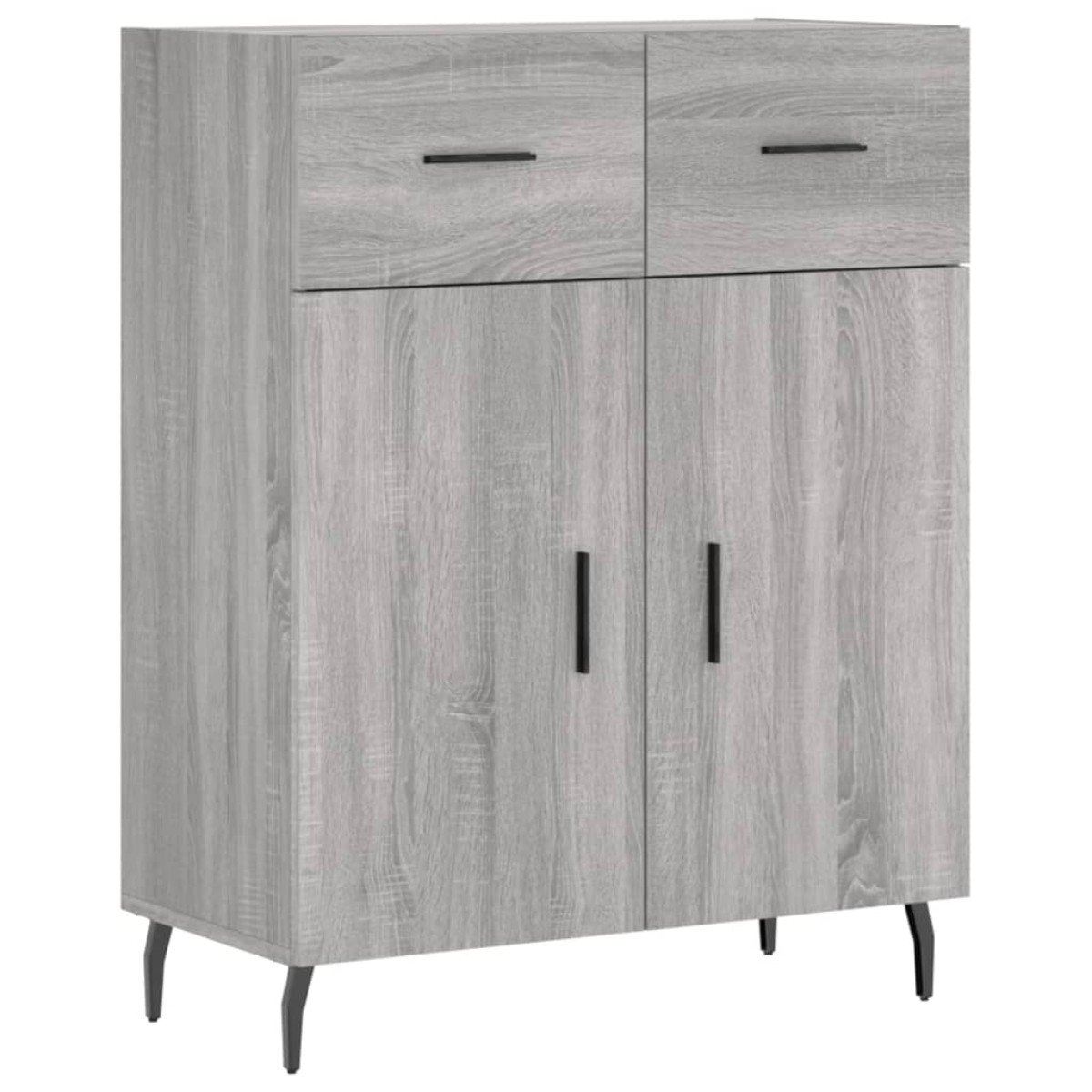 vidaXL Ντουλάπι Γκρι Sonoma 69,5 x 34 x 180 εκ. Επεξεργασμένο Ξύλο