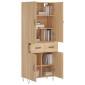 vidaXL Ντουλάπι Sonoma δρυς 69,5 x 34 x 180 εκ. από Επεξεργασμένο Ξύλο